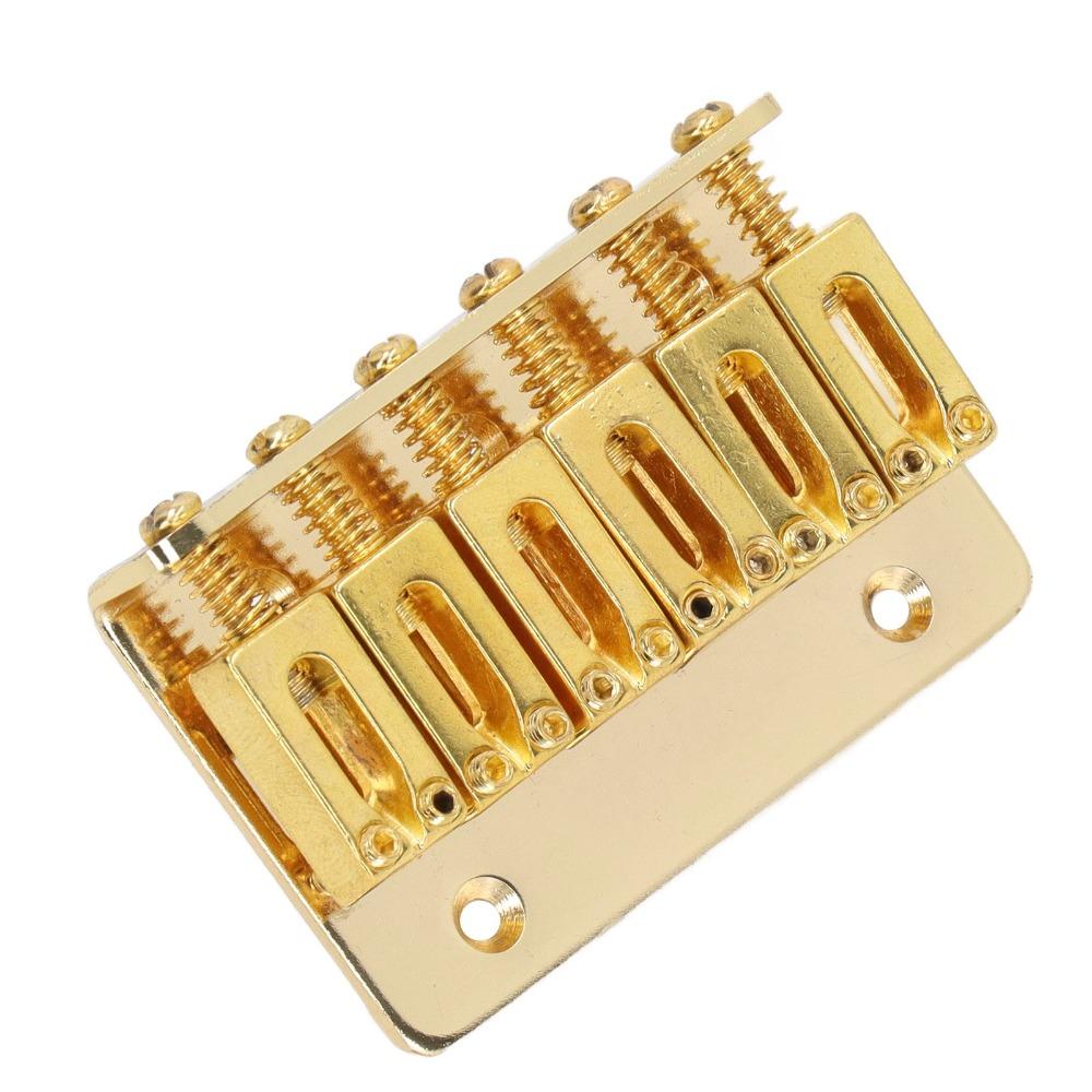 6 String Guitar Saddle Bridge Gold/Black/Silver Electric Guitar Parts Electric Guitar