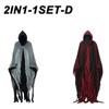 Halloween Cloak Witch Cloak Grim Reaper Costume Cloak Haunted House Costume Dress Up Horror Trick Costume Props