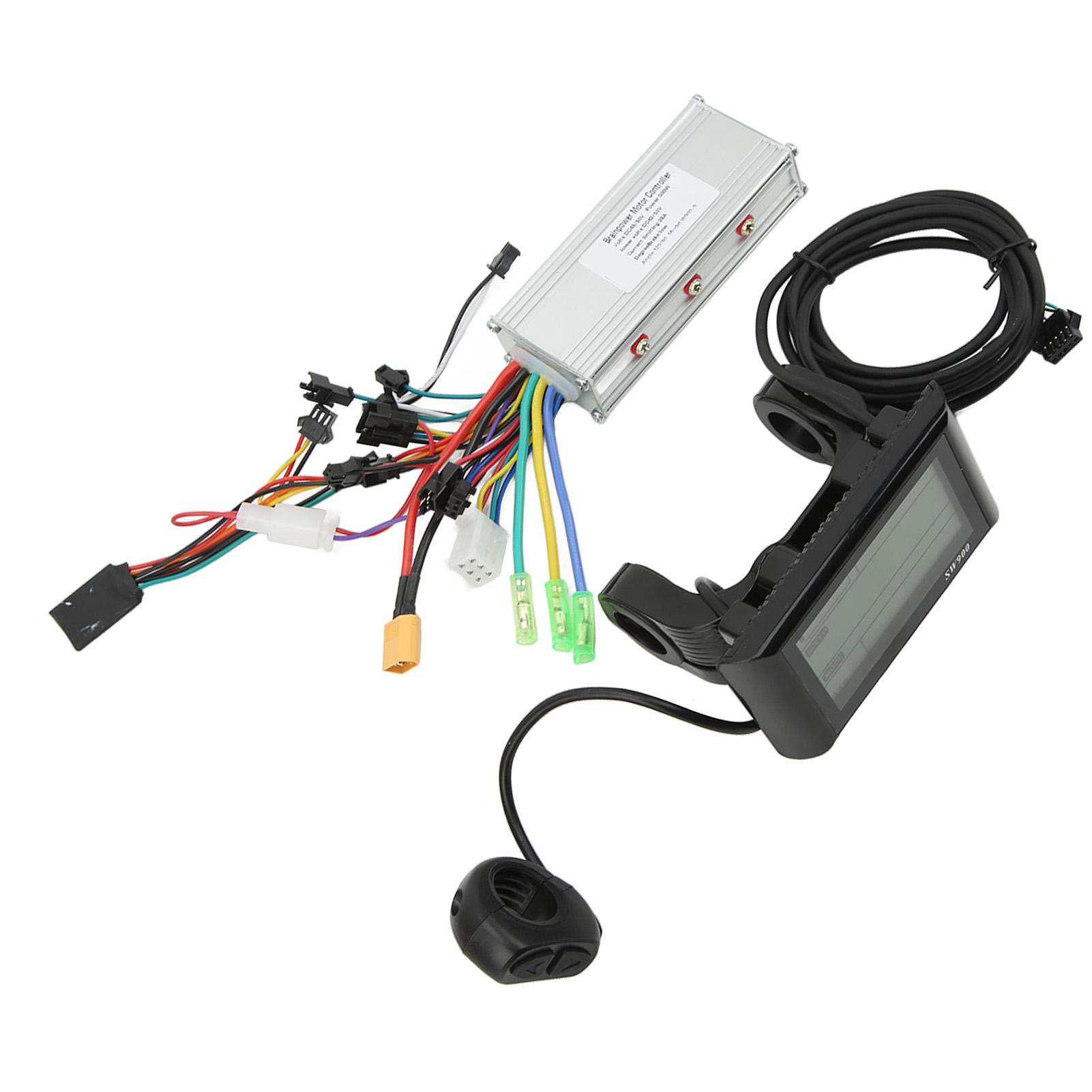 Комплект бесщеточного контроллера 48 В 60 В 500 Вт Контроллер электродвигателя с ЖК-дисплеем для электросамоката Электровелосипеда