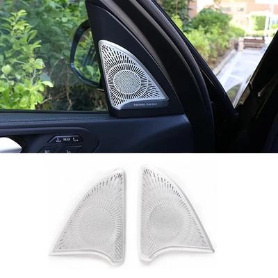 2Pcs/Set Aluminum Alloy Car Tweeter Speaker Cover Trim Fit For BMW X5 G05 X7 G07  Auto Interior Accessories