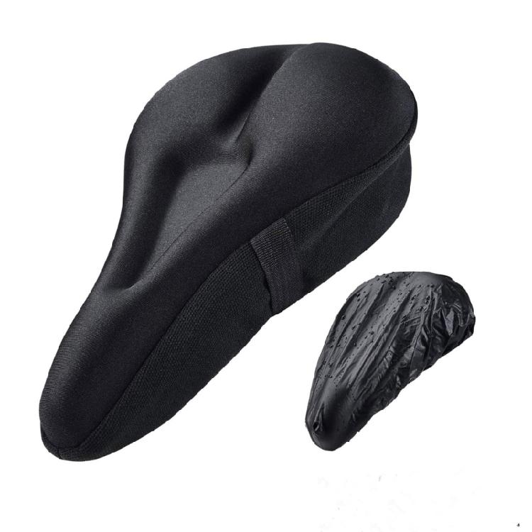 Bike Seat Cushion Covers Gel Padded Bike Seat Cover Saddle Pad Water Dust Cover 1
