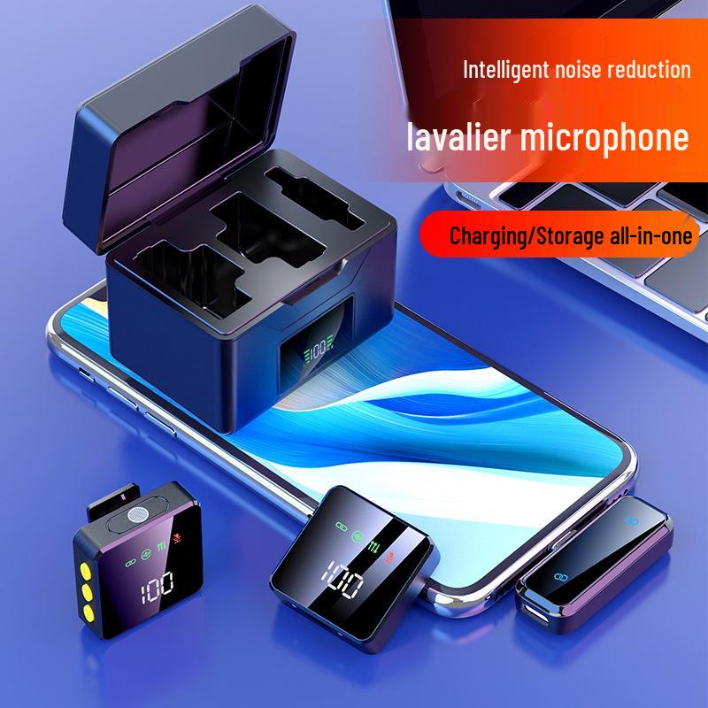 X7 Wireless Lapel Microphone for Phone Streaming & Video Recording with Noise Reduction