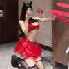 Sex lingerie sexy patent leather cosplay two-dimensional little devil nightclub play temptation uniform