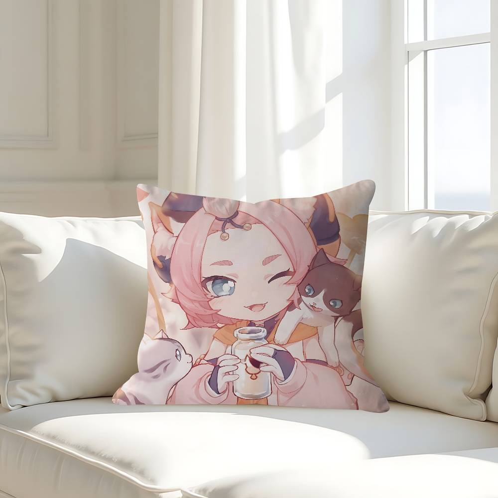 D-diona K-katzlein Pillow Case Removable Washable Cushion Cover – All-Season Soft Linen