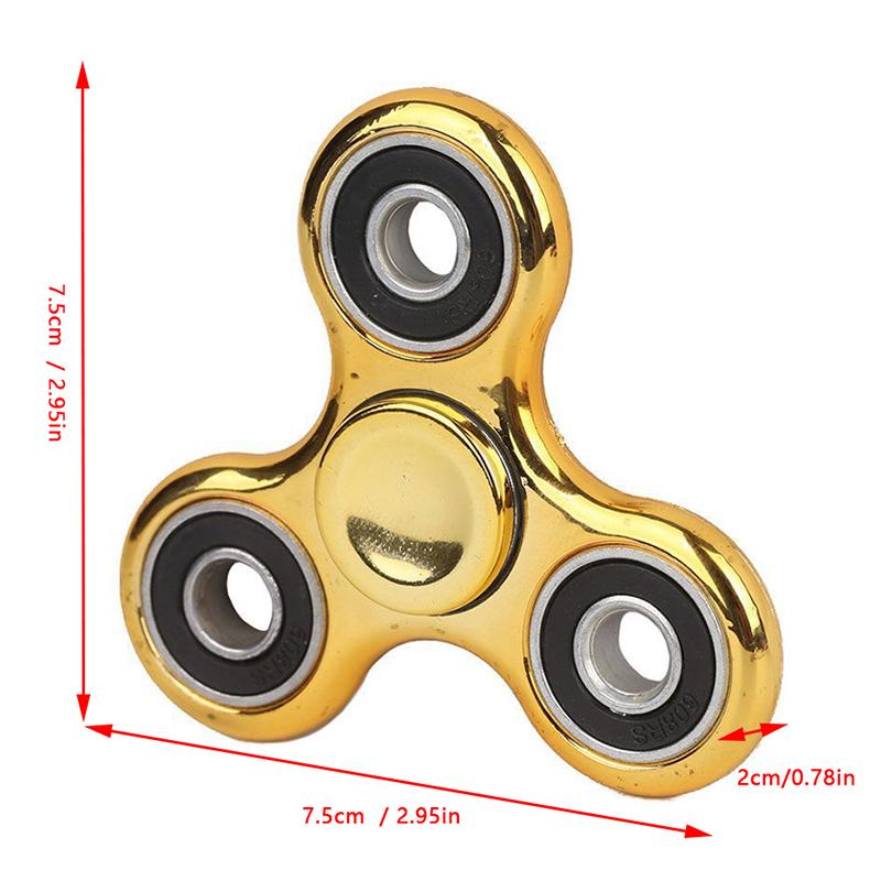Jucării de Mână Spinner de Stres Eliberare Stres Metal Fidget Spinner Pentru Adulți Copii Jucării Amuzante Tri-Spinner