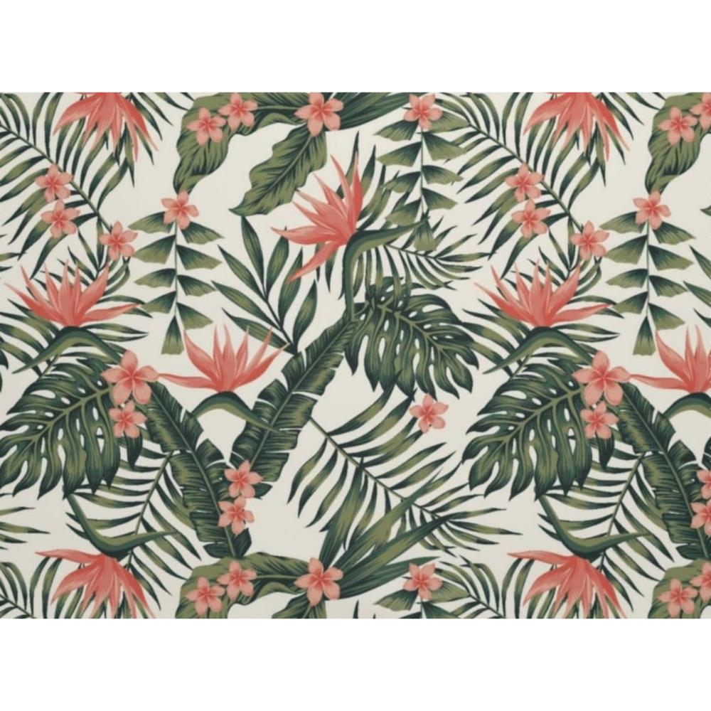 Tropical Green Palm Leaf Tablecloth for Table Decor Summer Hawaii Pink Flower Leaves Kitchen Dining Table Cloth Party Decoration