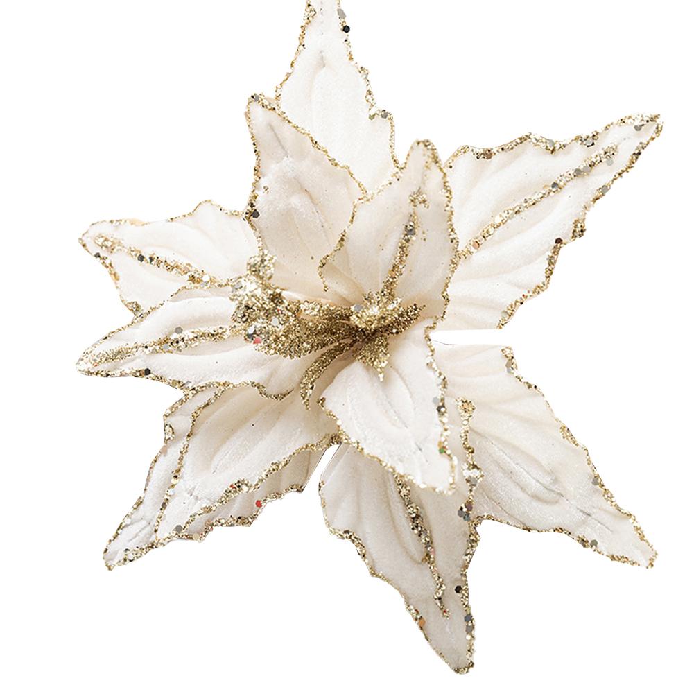 Christmas Celebration Decoration Artificial Christmas Flowers Festive Floral Ornament Colorful Decorations Elegant Floral Design