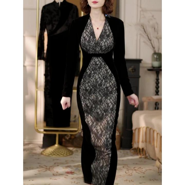 Rochie Cheongsam Îmbunătățită în Stil Chinezesc pentru Femei, Rochii Sirena Grațioase și Elegante