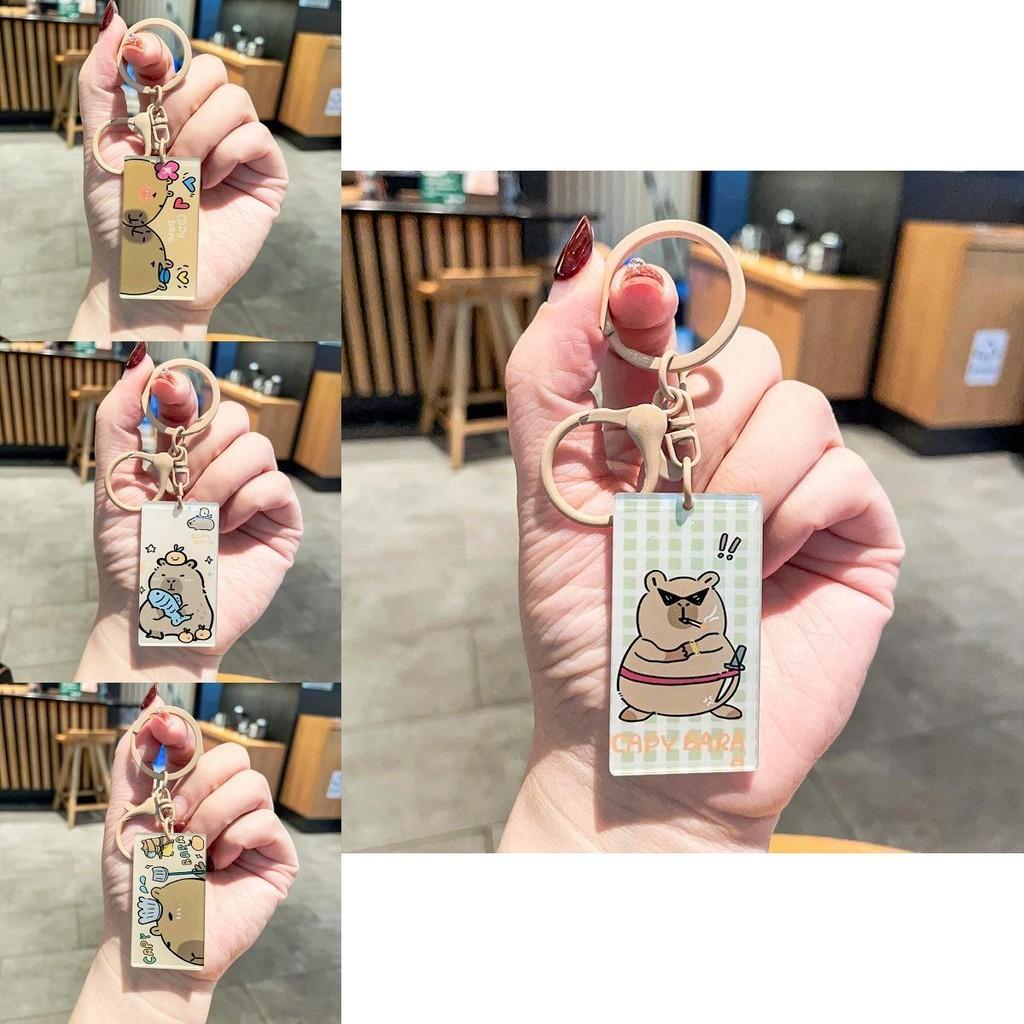 Acrylic Keychains Creative Charming Capybara Styles Perfect For Gifts Couples