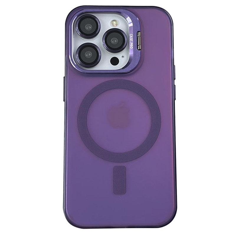 For iPhone 12/12 Pro Case Camera Kickstand IMD PC+TPU Phone Cover Compatible with MagSafe