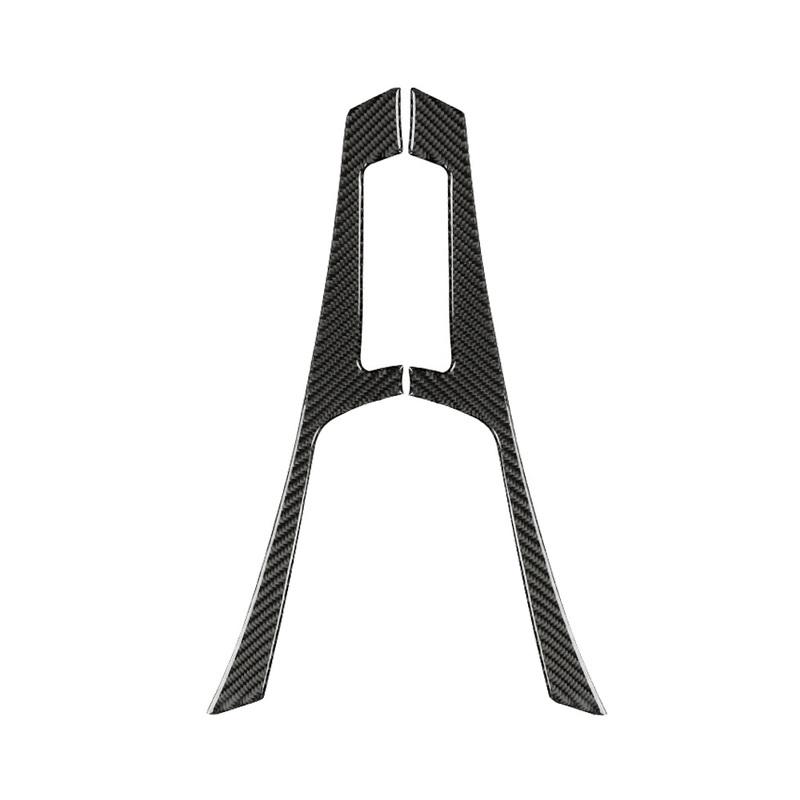 2pcs Car Center Control Cover Trim Carbon Fiber for Infiniti Q50 Q60 2013- Auto Interior Panel Decoration Accessories