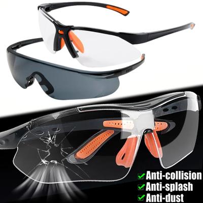 2Pcs Fahrrad Sicherheit Brille Transparent Schutzbrille für Radfahren Arbeit Schutz Sicherheit Brille Fahrrad Brille Schweißer