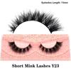FOXESJI Real Mink Fluffy Short Eye Lashes Extension Wispy Soft Natural Short False Eyelashes Daily Wear Full Strip Lashes Makeup