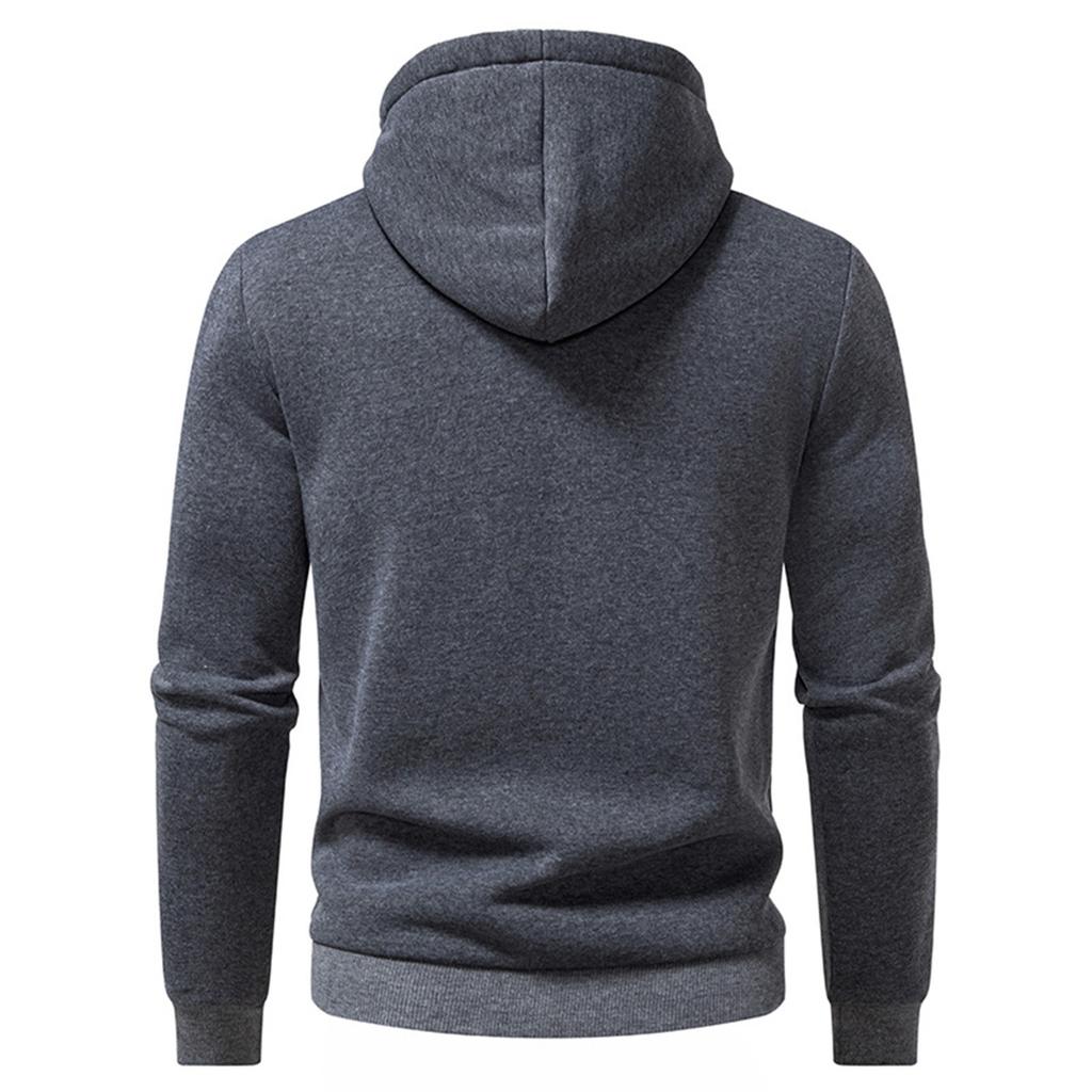Men's Solid Color Sweatshirt Hoodie Men's Sports Large Size Casual Sweatshirt