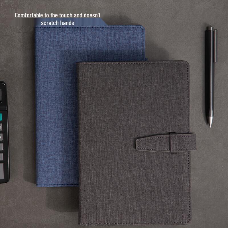 Deli A5 Leatherette Buckle Notebook - Blue