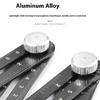 Aluminum Perforated Template Tool Drill Guide Ceramic Tile Opening Locator 6 Fold Angles Measuring Ruler