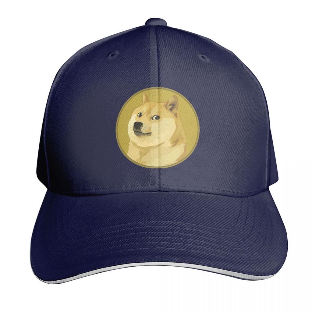 Doge The Dogecoin Funny Bitcoin Cap Fashion Casual Baseball Caps Adjustable Hat Hip Hop Summer Unisex Baseball Hats