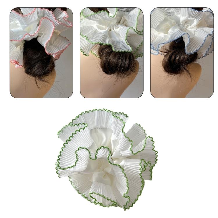 Fashionable Scrunchies for Women Double Layer Large Elastic Hairbands French Hair Scrunchy Bobbles Hair Accessories