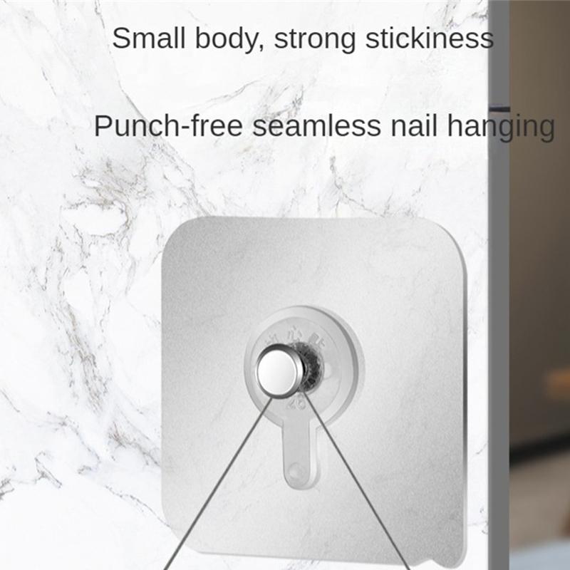 1/2/3PCS Wall Sticker Hook Invisible Moisture-proof Solid Simple Save Space Hanging Hook Moisture Proof