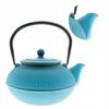 Cast Iron Kettle Blue 1.5 L Infuser With Strainer For Herbal Tea