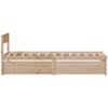 Solid Wood Bed Frame Without Mattress 90x200 Cm Pine Wood
