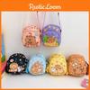 Printed Cartoon Capybara Shoulder Bag Children Outdoor Leisure Crossbody Bag