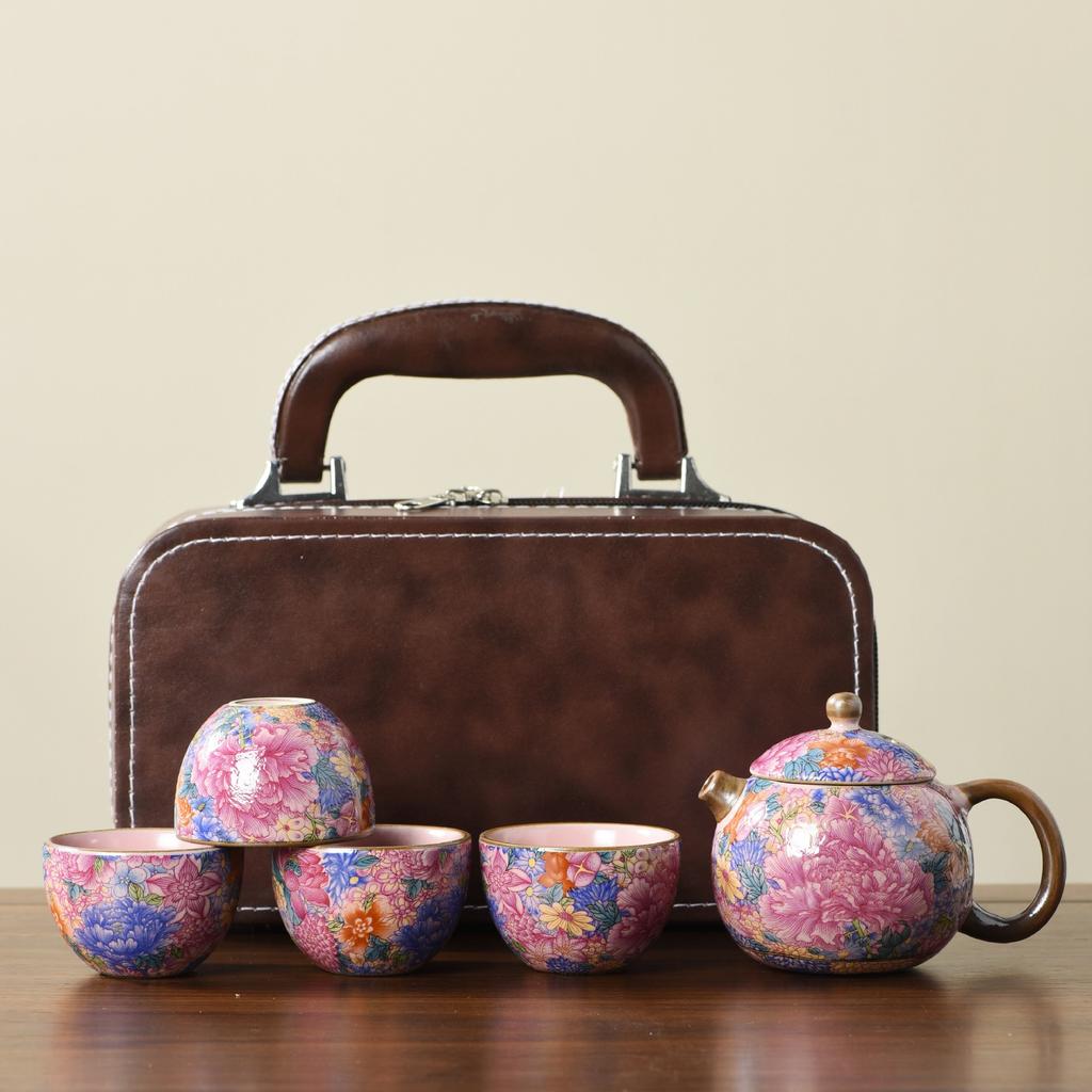 Ru kiln full color exquisite beam pot single pot high-end tea making utensil household ceramic teapot tea set Xishi pot series