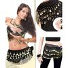 Danse du Ventre Danse Orientale Ensemble Foulard de Hanche Scintillant et Haut Lehenga Sans Manches Manchettes