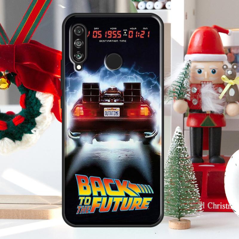 Back To The Future Time Machine For Huawei Nova 9 10 SE 11 Pro Y60 Y70 Y90 Y61 Y91 Y72 Y73 12i 11i 8i P20 P30 P40 Lite Case