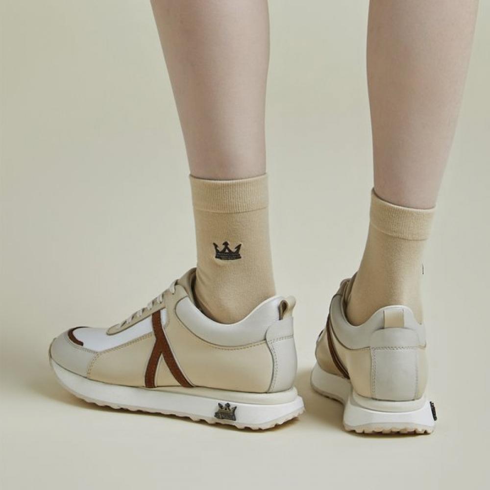 Lambda Women Lux Comfort Socks Mid Beige 52917