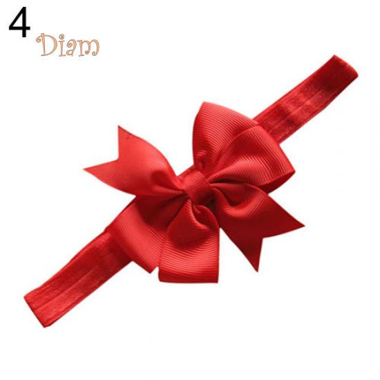 

Tenfyer Kids для маленьких девочек, милая повязка для волос с большим цветочным бантом, головной убор, повязка на голову красный