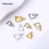 14k/18k Gold Plated Brass Heart Lobster Clasps For Jewelry Making, 10mm 12mm Clasps Connectors For DIY Jewelry Accessories