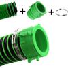 Camper & RV Sewer Hose Fitting Adapter, Upgrade And Lengthen The Connection Part, Quickly Connects 2 RV Sewer Hoses, Including Lug Connector Fitting