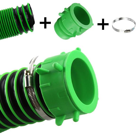 Camper & RV Sewer Hose Fitting Adapter, Upgrade And Lengthen The Connection Part, Quickly Connects 2 RV Sewer Hoses, Including Lug Connector Fitting