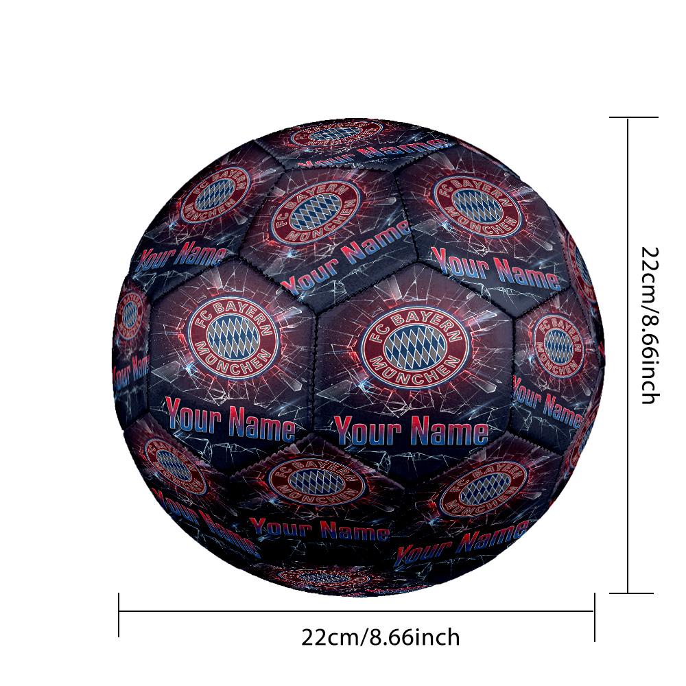 Bayern Munich Fashion Size 5 Football Wearproof Non‑Slip Soccer Ball For Sports Training Entertainment Use