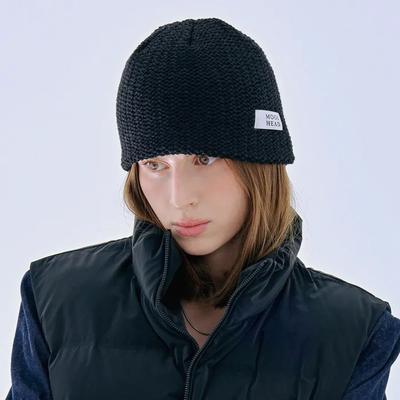 Hachi Short Label Knit Beanie_2color