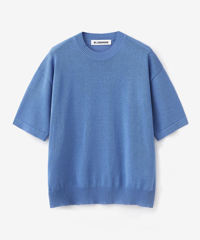 BLOND9 Cool Essential Round Neck Short Sleeve Knit (9 Colors)