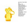 Clear Bear Squeeze Toy with Hanging Buckle Stress Relief Bear Sensory Toy Slow Rising Sugar Stress Ball Decompression Animal Toy