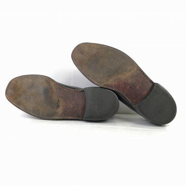 Vintage 80s-90s / Made In USA / FLORSHEIM Long Wingtip Goodyear Welt Leather Shoes Black /8.5E / 26.0-26.5cm/(USED)