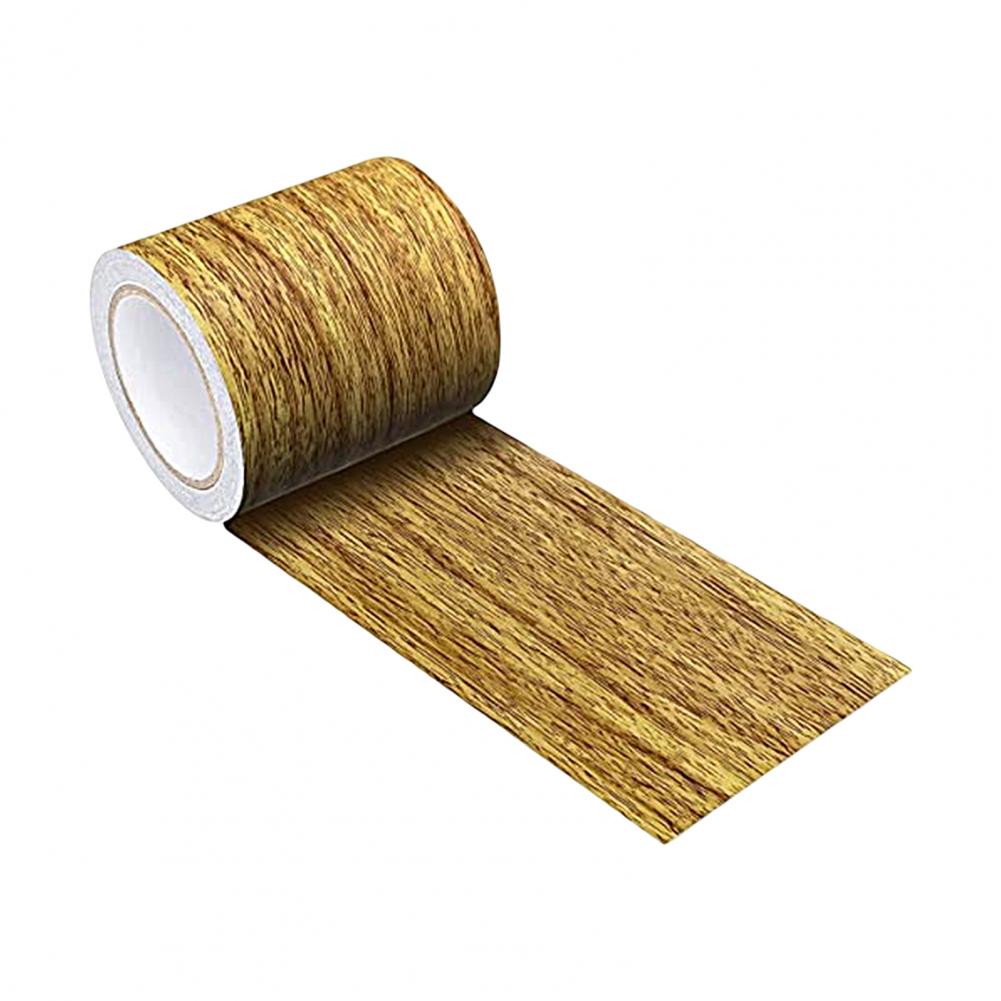 4,57M/Rolle Realistische Holzmaserung Reparatur Klebeband Möbelrenovierung Sockelleiste Bodenaufkleber Heimdekor Zubehör