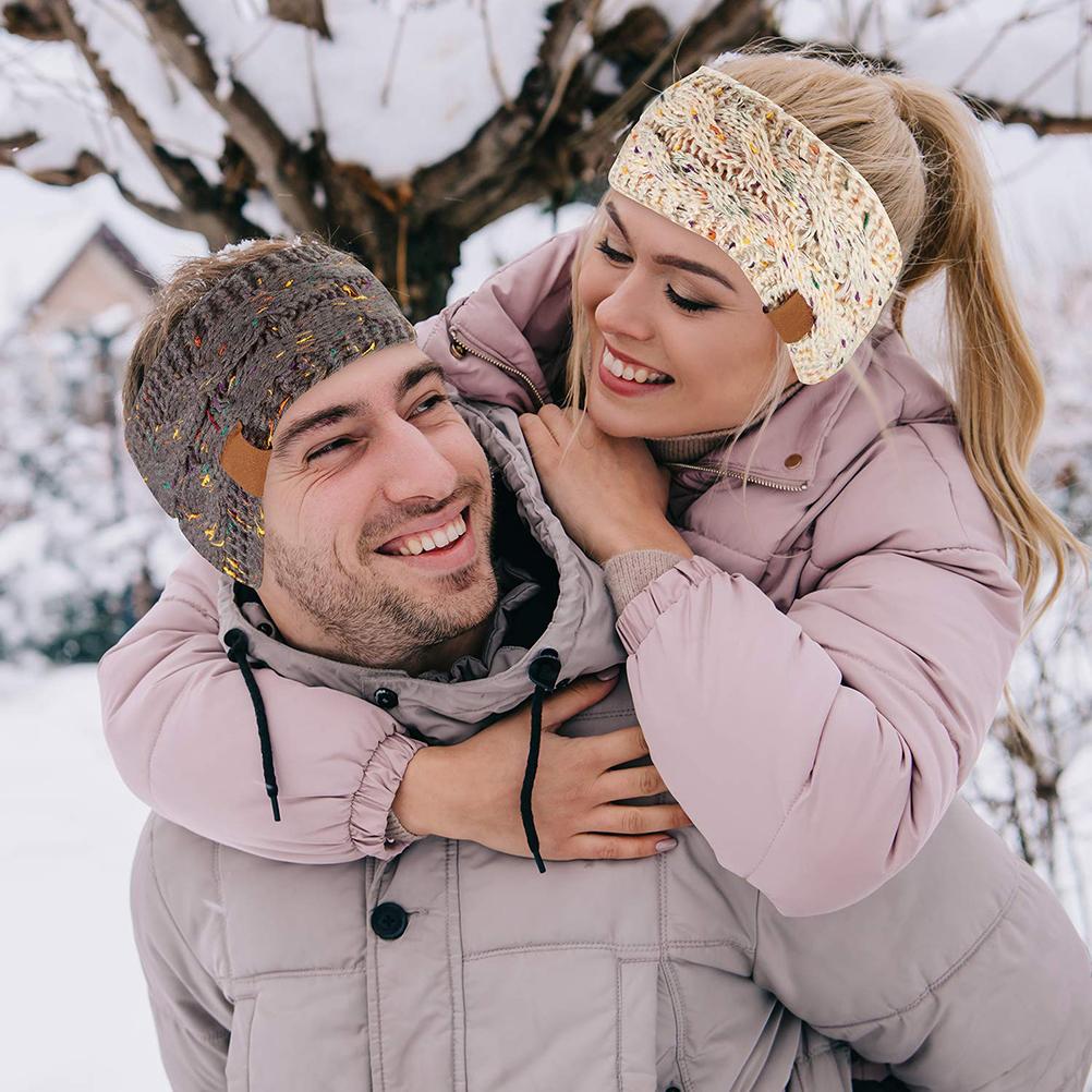 4PCS Women S Knitted Headband Elastic Crochet Headwrap Winter Warm Headband