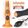 Inflatable Silicone Ovipositor with Gelatin Eggs: Soft, Unisex Erotic Toy