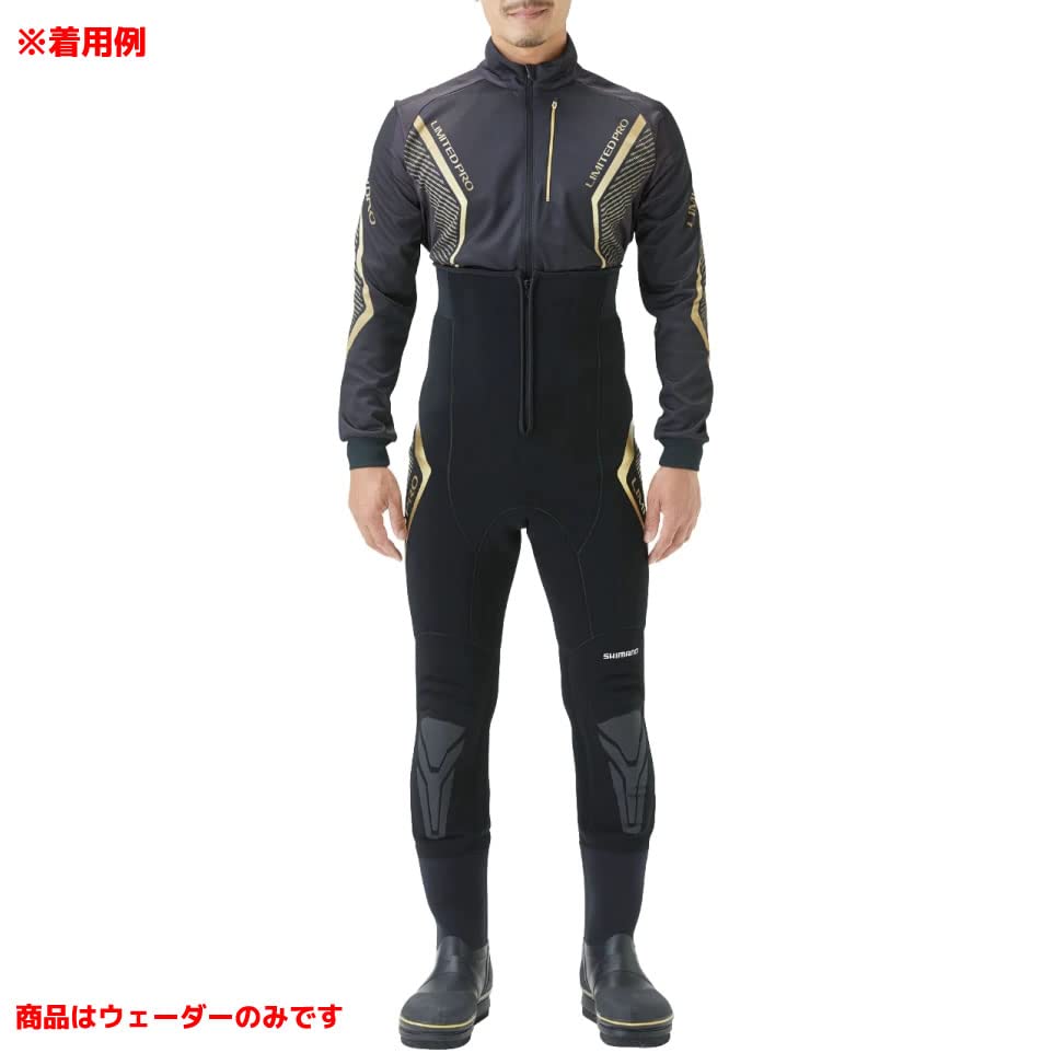 [Shimano] Limited Pro Geolock Slim Waders Waist High Cut Felt Medium Split 3.0 Black Gold