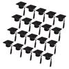 20 Pcs Mini Doctor Hat Graduation Bottle Topper Cover for Caps Gift Wristband Small Toppers