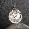 Retro Punk Sun Hugging Moon Round Pendant Necklace Suitable for Men and Women Fashion Trend Couples Commemorative Jewelry Gifts
