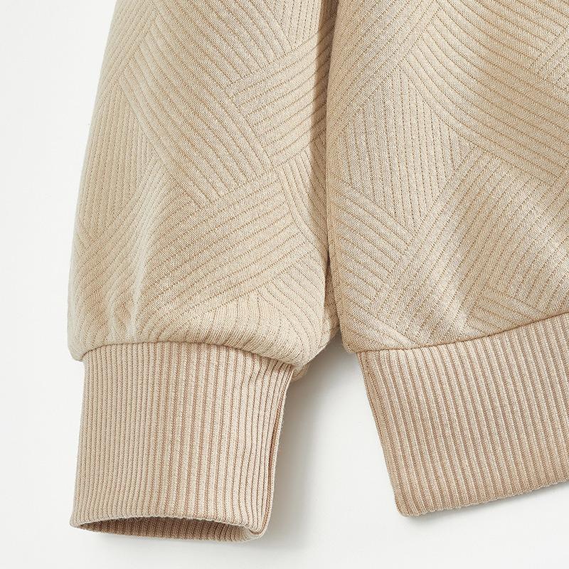 Men S Long Sleeve Half Zip Jacquard Pullover Sweatshirt For Spring Autumn