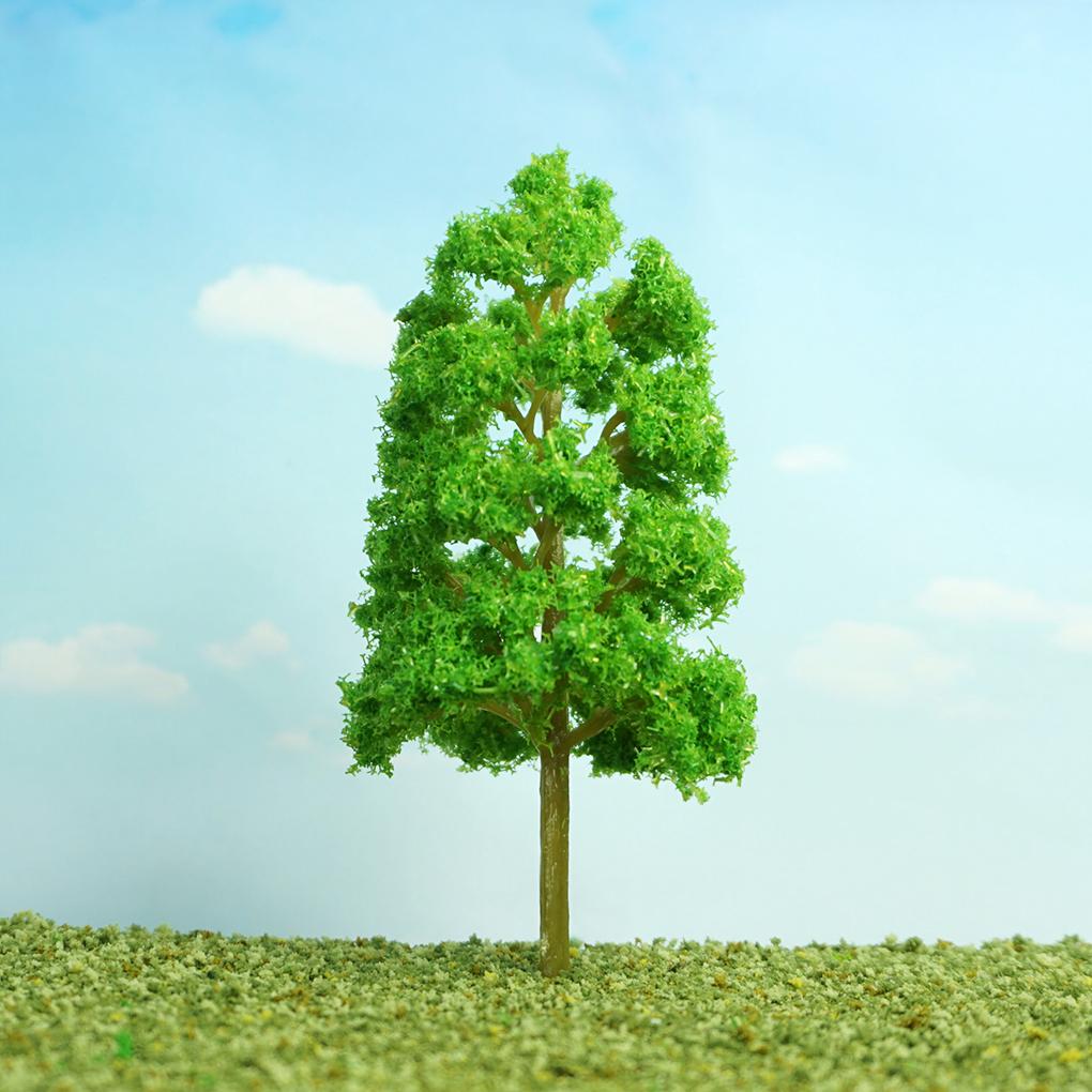 10 Bucăți Copaci Artificiali Miniatură Plante Simulate din Plastic Ornament de Peisaj Accesorii de Aranjare Gospodărie Birouri