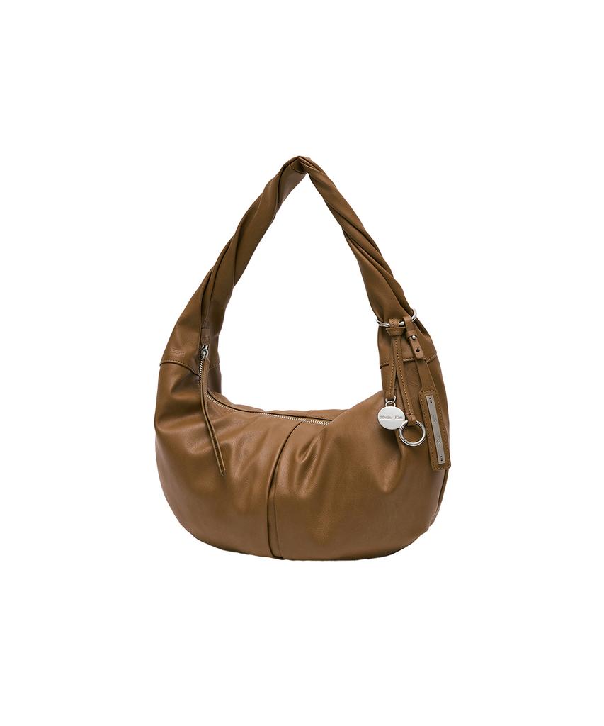 Matin Kim Twist Handle Small Hobo Bag In Brown
