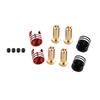 4Pcs/Set Battery Heatsink Bullet Plugs & Grips Kit 5.0mm For 1/10 Off-Road Truck RC Car Accessories Upgrade Part New
