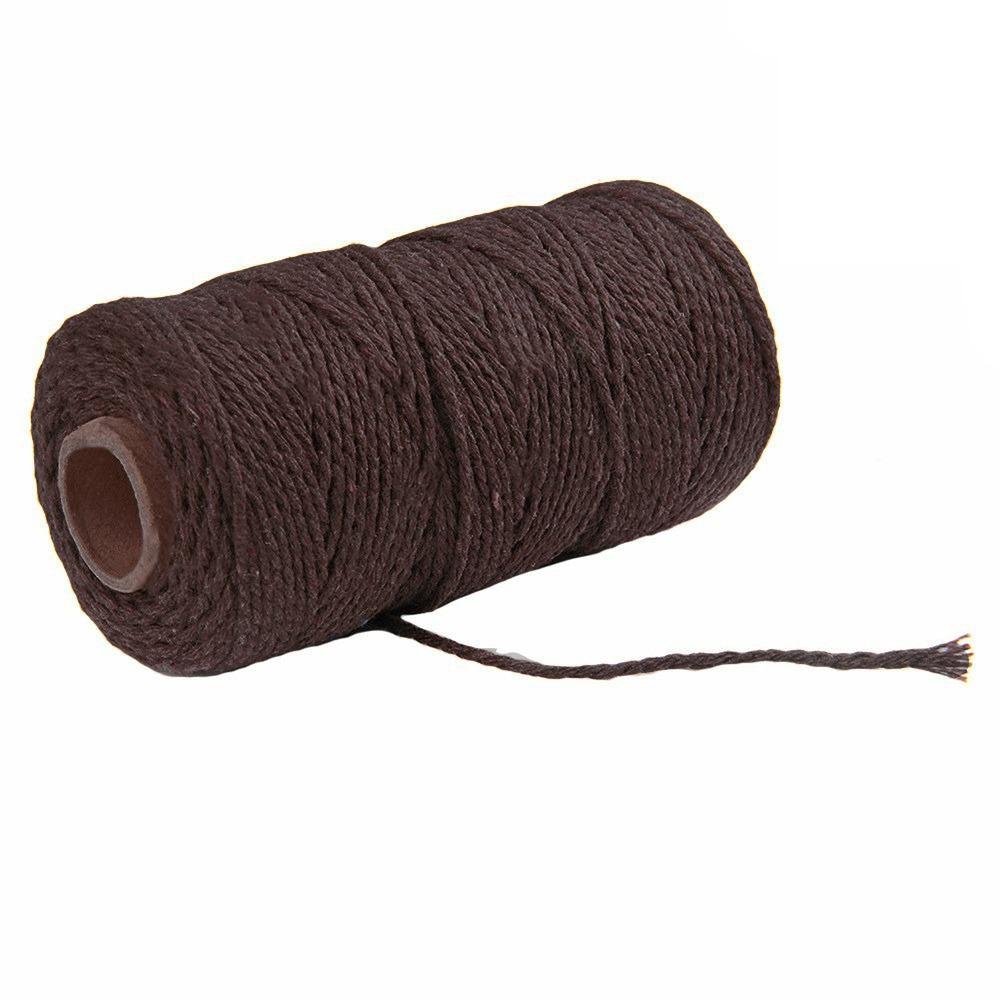 Multicolor 100m Long/100Yard DIY Crafts Artisan Linen String Home Textiles Twisted Cord Cotton Rope
